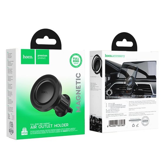 Автодержатель Hoco H56 Show ring magnetic (air outlet)