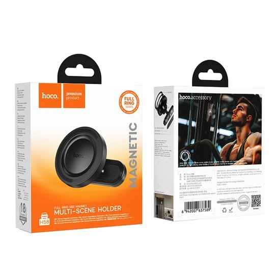 Автодержатель Hoco H58 Show ring magnetic (multi-scene)