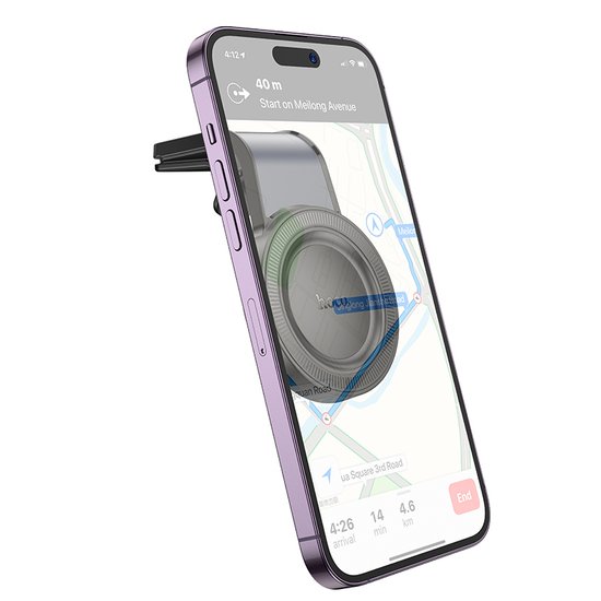Автодержатель Hoco H59 Show ring magnetic (L air outlet)