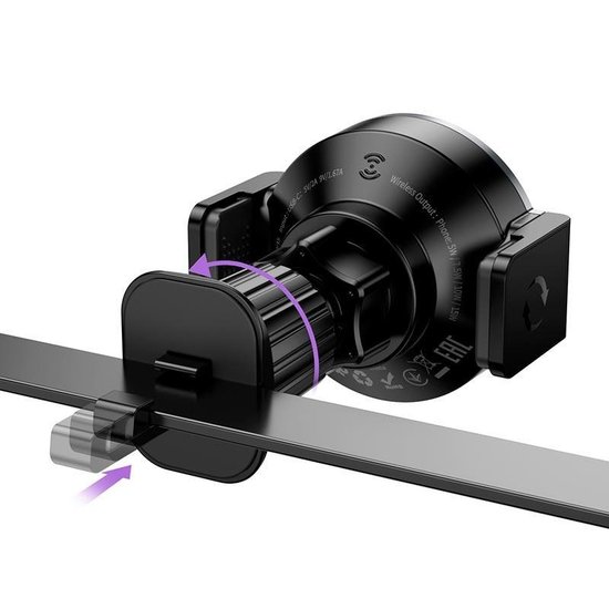 Автодержатель Hoco HW35 Power electric magnetic wireless fast charging (air outlet)