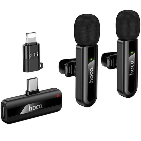 Микрофон-петличка Hoco L20A Fair wireless (iP/Type-C)