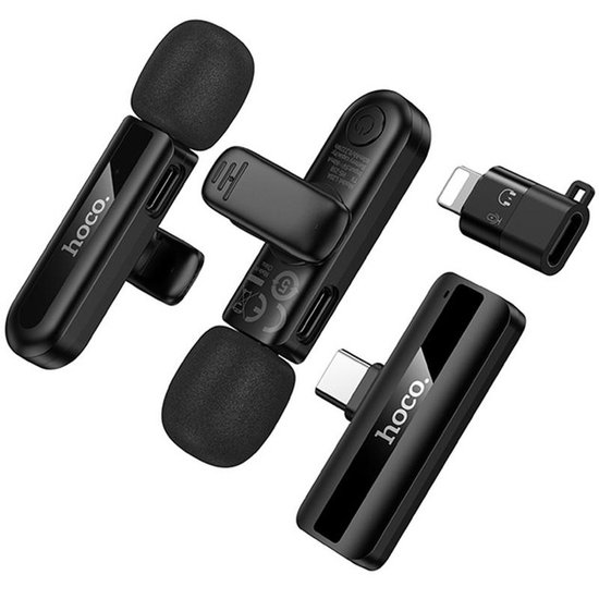 Микрофон-петличка Hoco L20A Fair wireless (iP/Type-C)