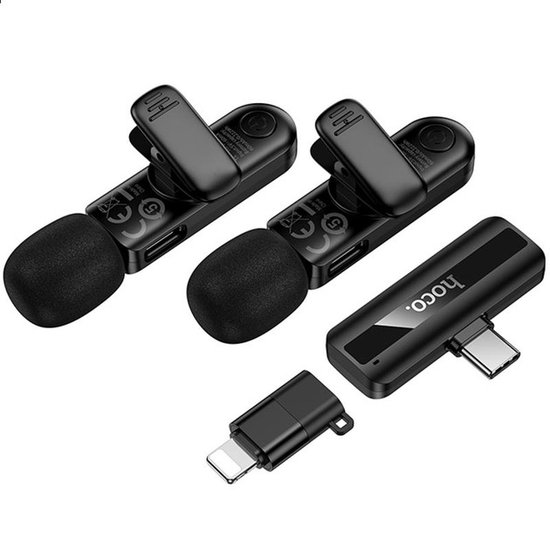 Микрофон-петличка Hoco L20A Fair wireless (iP/Type-C)