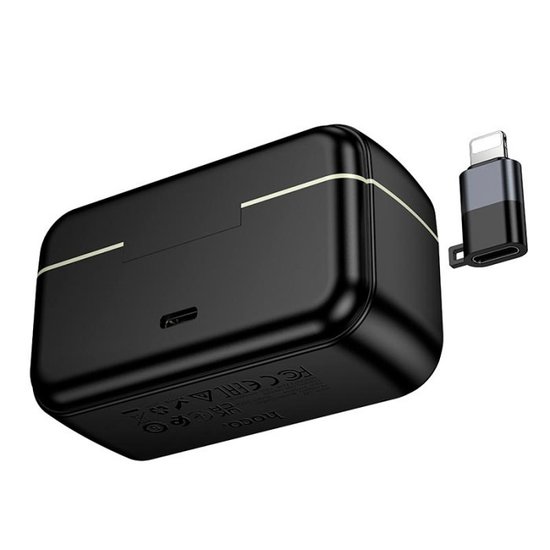 Микрофон-петличка Hoco L22 Bright wireless with case (iP/Type-C)