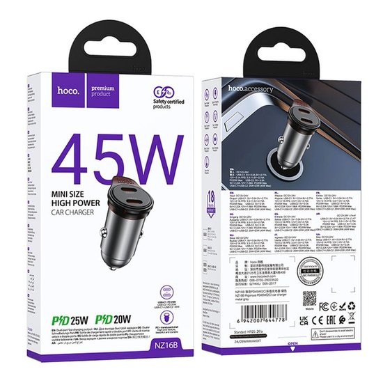 АЗУ Hoco NZ16B Rigorous PD45W(2C)