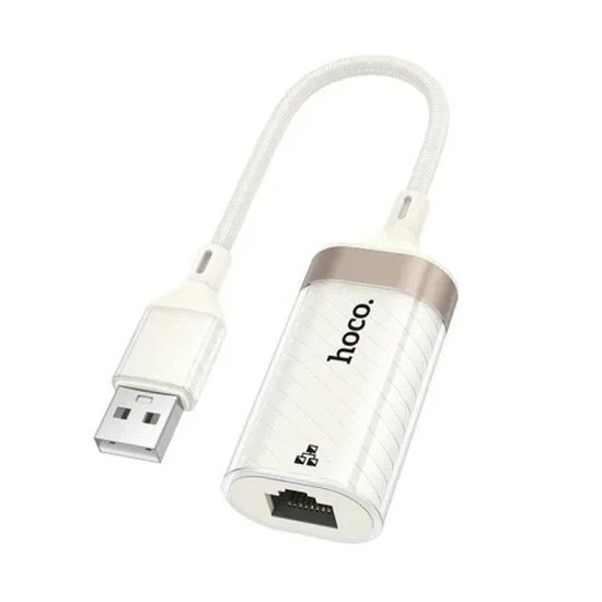 Переходник Hoco UA41 Crystal USB ethernet (100 mbps)