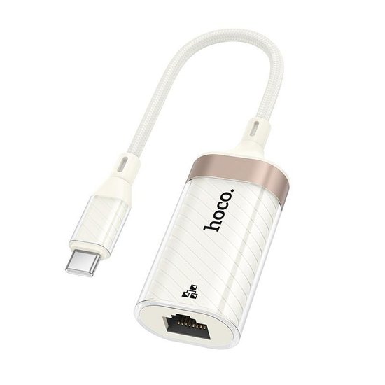 Переходник Hoco UA41B Crystal Type-C ethernet (100 mbps)