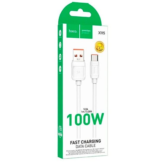 Кабель Hoco X115 Surpass 100W Type-C