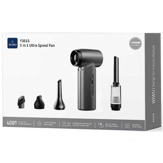 WIWU Портативный турбовентилятор Wi-FS015 Hurricane 4000 mAh