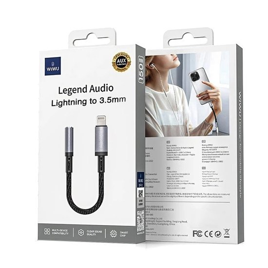 WIWU Переходник Wi-C047L Legend Audio Convertor iP to 3.5mm