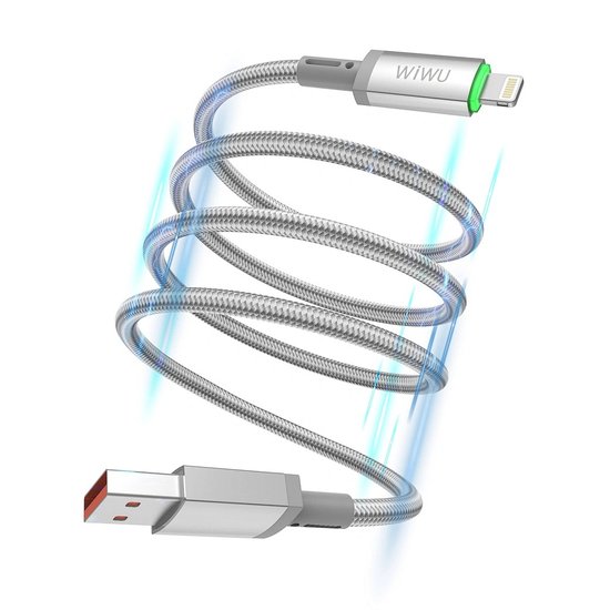 WIWU Кабель Wi-C081 12W Maglink Magnetic Cable USB A to Lighting