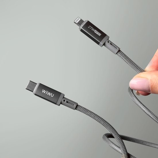 WIWU Кабель Wi-C083 27W Maglink Magnetic Cable C-L 1M