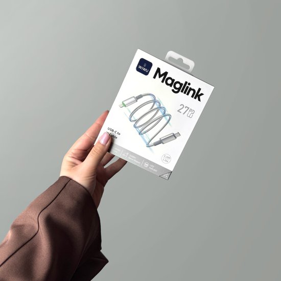 WIWU Кабель Wi-C083 27W Maglink Magnetic Cable C-L 1M