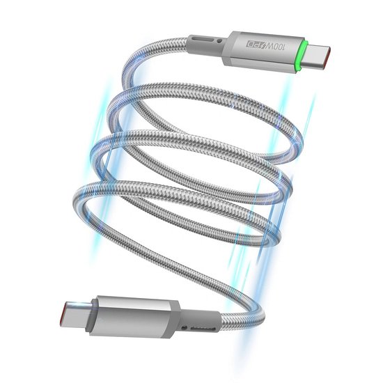 WIWU Кабель Wi-C084 C-C Maglink Magnetic Cable 100W