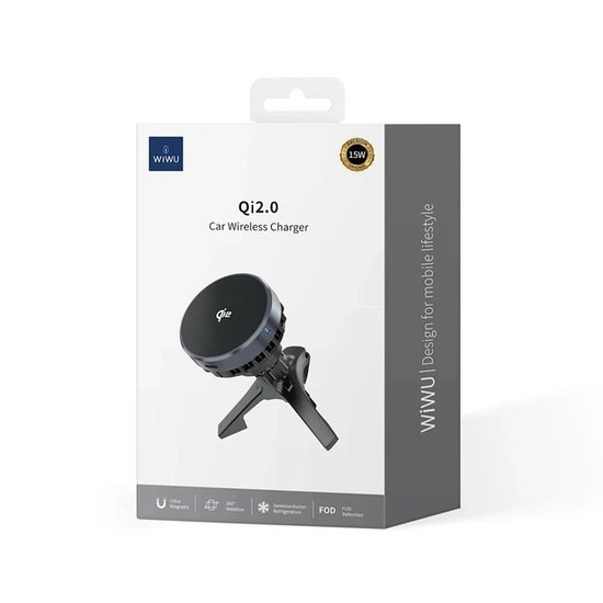 WIWU Автодержатель CH-319 Qi2 Car Wireless Charger