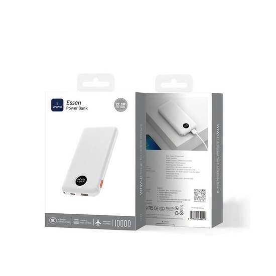 WIWU PN03 Essen Power Bank 10000mAh 1A1C 22.5W