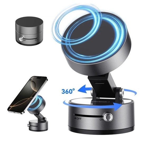 Автодержатель XO C170 magnetic vacuum (center console)