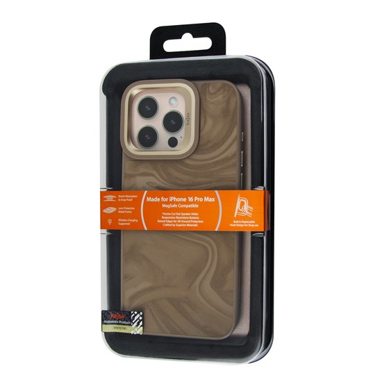 Kajsa Glamorous Collection Fluid Art Pattern iPhone 16 Pro Max