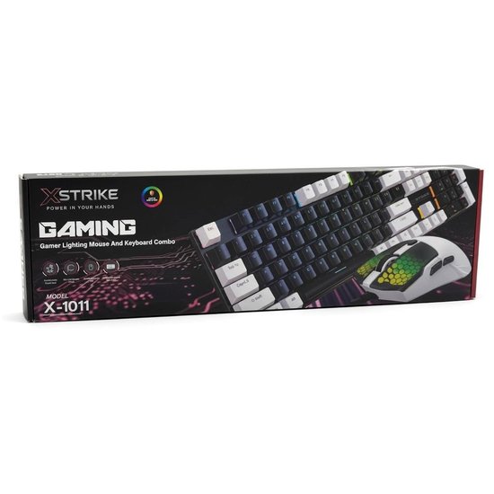 Клавиатура механическая проводная XSTRIKE X-1010 104 keys RGB (red switch)