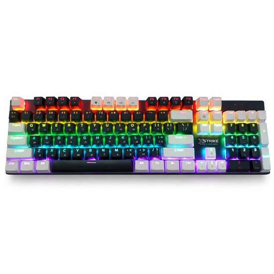 Клавиатура механическая проводная XSTRIKE X-1010 104 keys RGB (red switch)