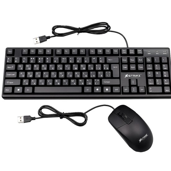 Комплект проводной (клавиатура + мышь) XSTRIKE X-1012
