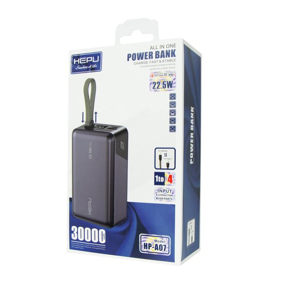 Power Bank HEPU HP-A07 30000mAh 22.5W
