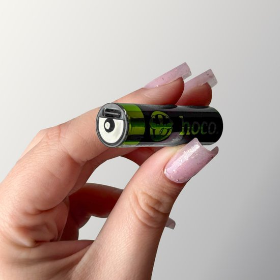 Аккумуляторные пальчиковые батарейки HOCO JA3(AA) 860mAh USB-C