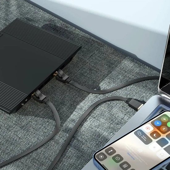 Кабель Hoco US07 General pure copper flat network cable(L=5M)