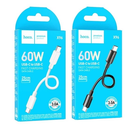Кабель Hoco X96 Hyper 60W C to C(L=0.25M)