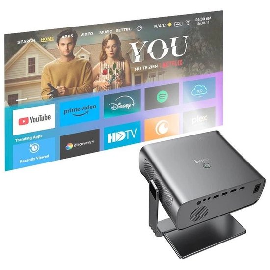 Проектор Hoco DT5 Smart focus(1080P Android version)