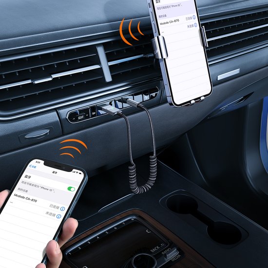 MCDODO CA-8700 Bluetooth Coil Audio Cable A to AUX 3.5 1.7m