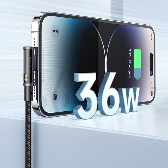 Кабель MCDODO CA-3390 90 Degree C to L 36W 1.2m