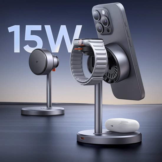 БЗУ MCDODO CH-2462 3 in 1 Magnetic Wireless Charging Stand with 33W charger