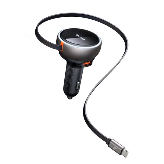AЗУ MCDODO CC-4850 Car Charger 80cm retractable USB-C Cable 80W 1A