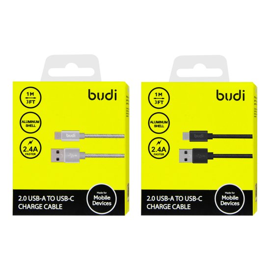 M8J180T - USB-кабель Budi Type-C in cloth 1m