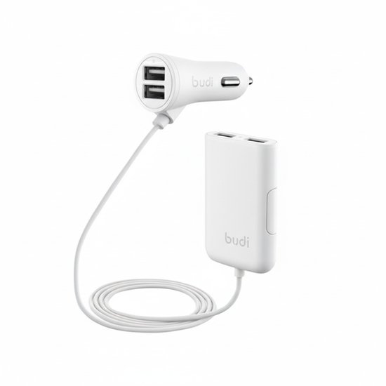 M8J068 - Car charger Budi 4 USB 1.8m 7.2A