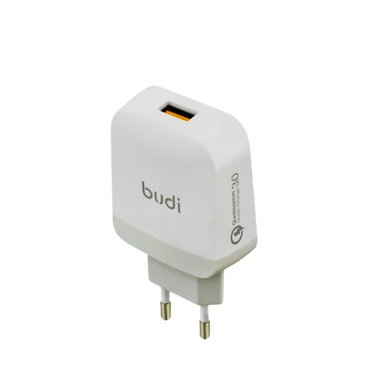 M8J940QE(AC940QEW) - Home Charger Budi 1 USB 3.6A with QC3.0 EU plug