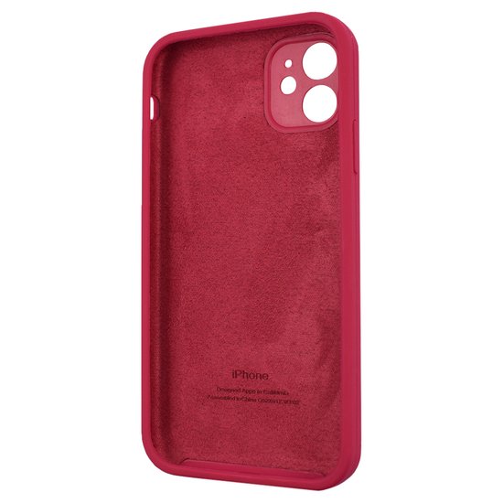 Square Full Silicone Case Close Camera iPhone 11