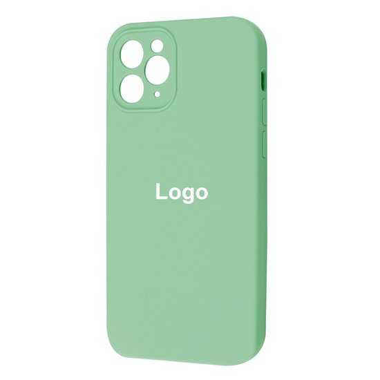 Square Full Silicone Case Close Camera iPhone 11 Pro
