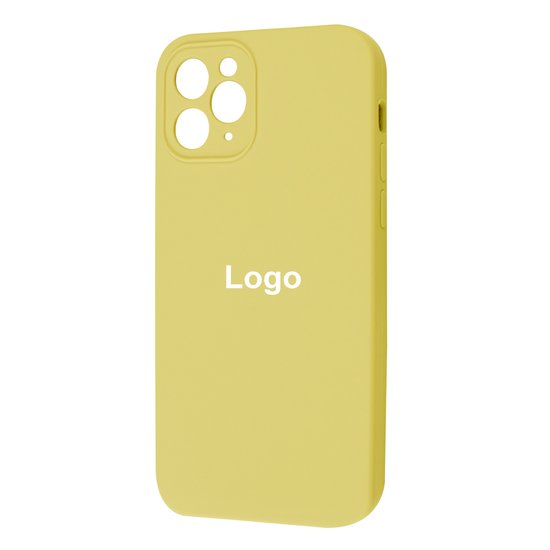 Square Full Silicone Case Close Camera iPhone 11 Pro