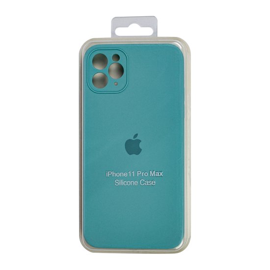 Square Full Silicone Case Close Camera iPhone 11 Pro Max