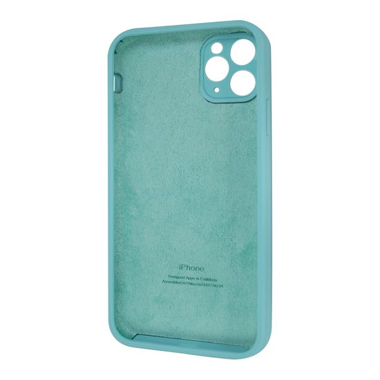 Square Full Silicone Case Close Camera iPhone 11 Pro Max