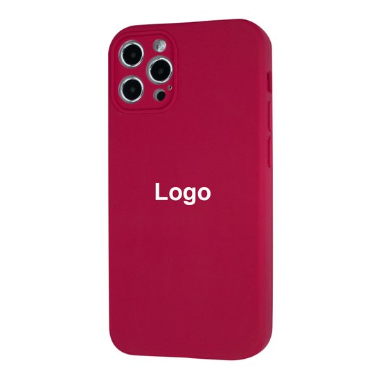 Square Full Silicone Case Close Camera iPhone 12 Pro Max