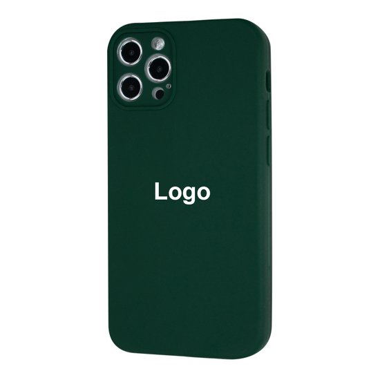 Square Full Silicone Case Close Camera iPhone 12 Pro Max