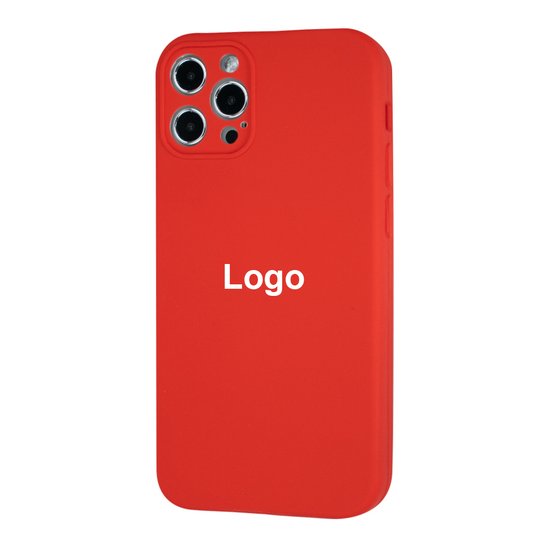 Square Full Silicone Case Close Camera iPhone 12 Pro Max