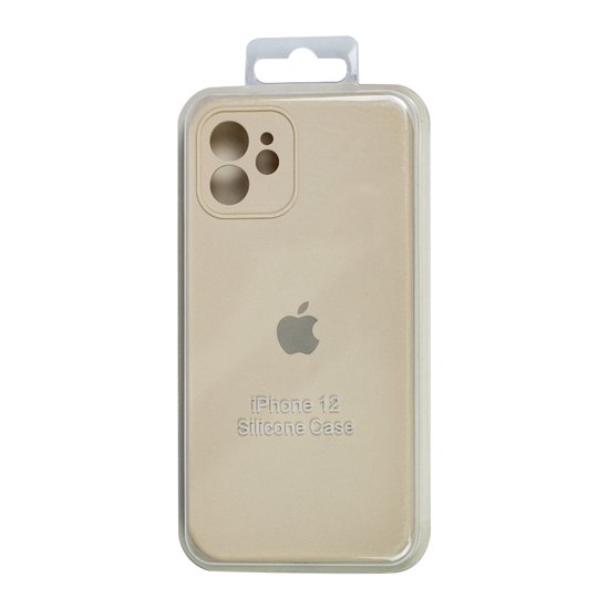 Square Full Silicone Case Close Camera iPhone 12