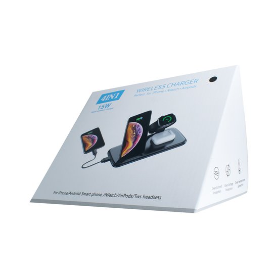 Slim Беспроводное ЗУ 4in1 Charging Station 15W
