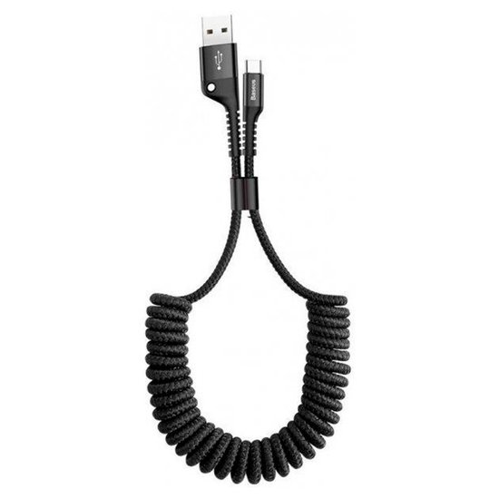 CATSR-01 - Baseus Fish-eye Spring Data Cable USB For Type-C 2A 1m