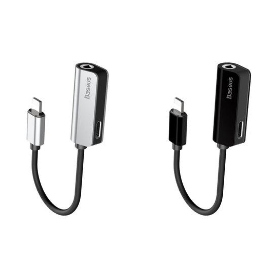 CALL32-01 - Baseus L32 IP Male to 3.5mm+IP Female Adapter