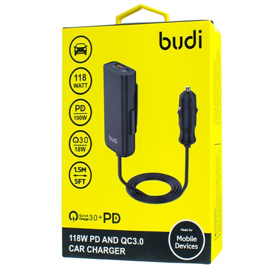 CC069B - Budi Car Charger 118W